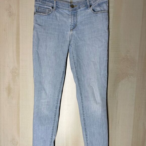 Loft‎ modern skinny crop faded light wash denim jeans, size 27 - Picture 9 of 16